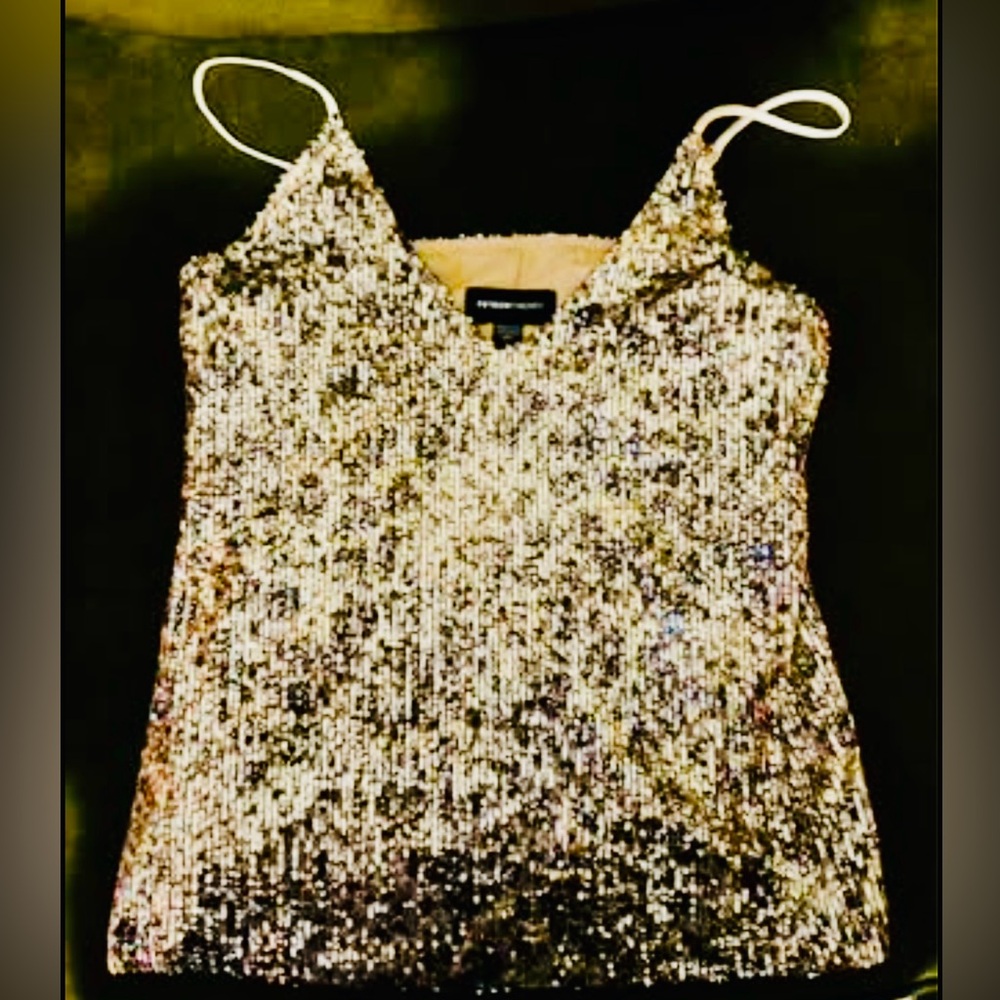 Brand Fifteen Twenty silver sequin tank top. 
Size SM